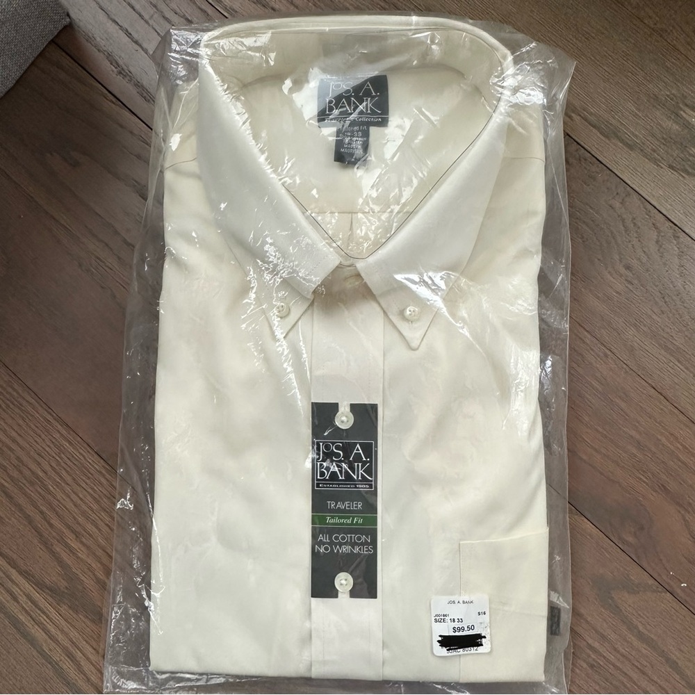 Jos. A. Bank Men's Cream Shirt